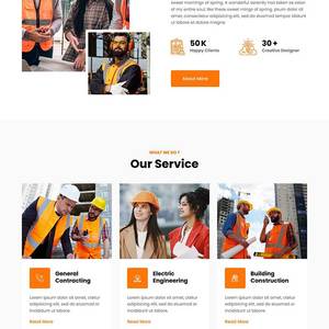 环保建筑与施工服务响应式前端静态html网站模板