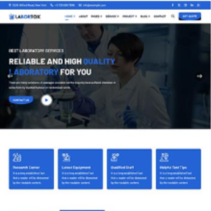实验仪器科研设备html前端静态网站模板